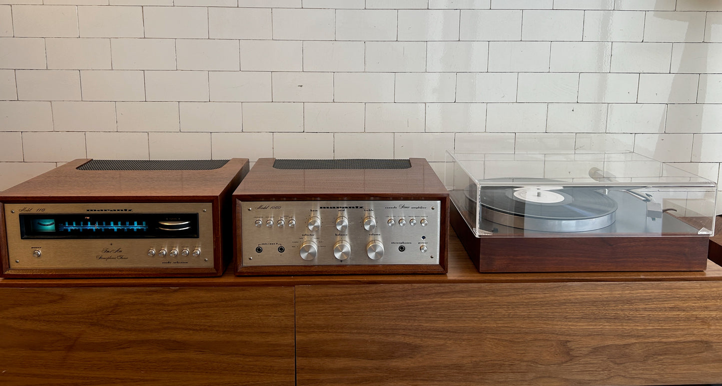 Marantz Tuner Model 110 and Integrated Amplifier Model 1060 1973