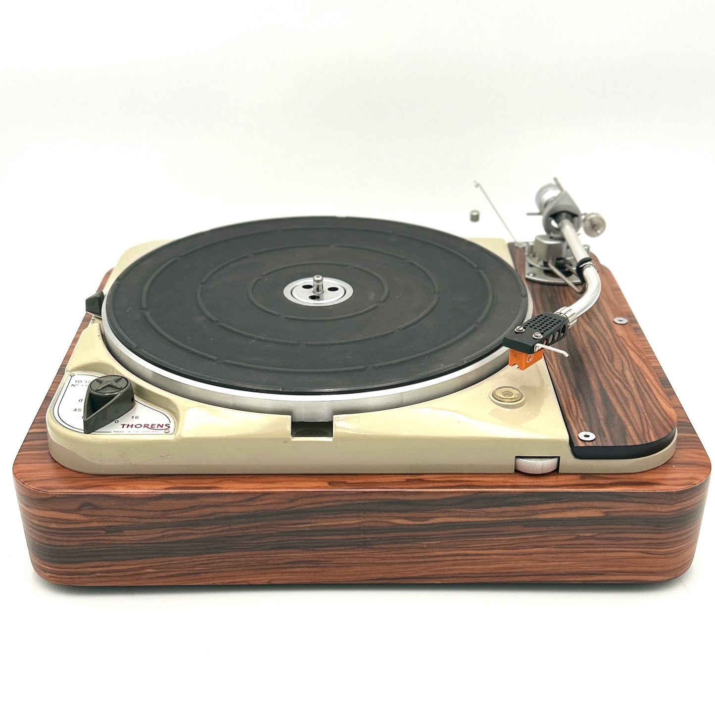 Thorens TD-124 Turntable, choice of base. In production 1957-1967.