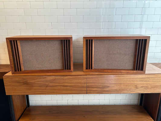 Midcentury Walnut 2-way Speakers