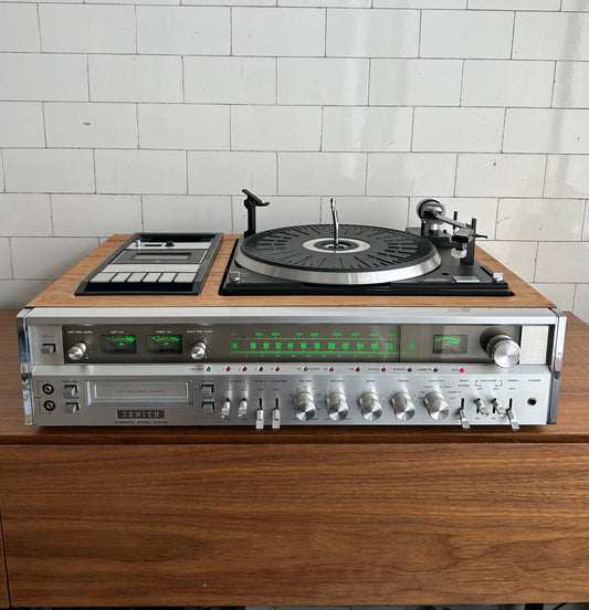 Zenith Stereo System, Custom Veneer 1972